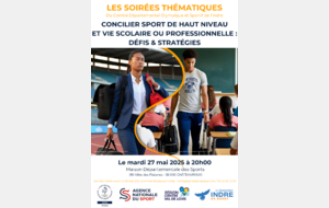 Soirée Thématique - Concilier sport de haut niveau et vie scolaire ou professionnelle : défis et stratégies"