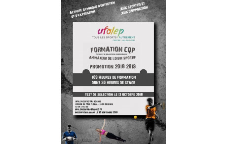 Formation CQP Animateur de Loisirs Sportifs
