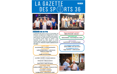 Découvrez l'édition estivale de la Gazette des Sports 36