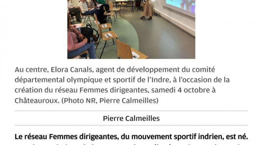 Lancement du Réseau Femmes Dirigeantes du Mouvement Sportif de l'Indre